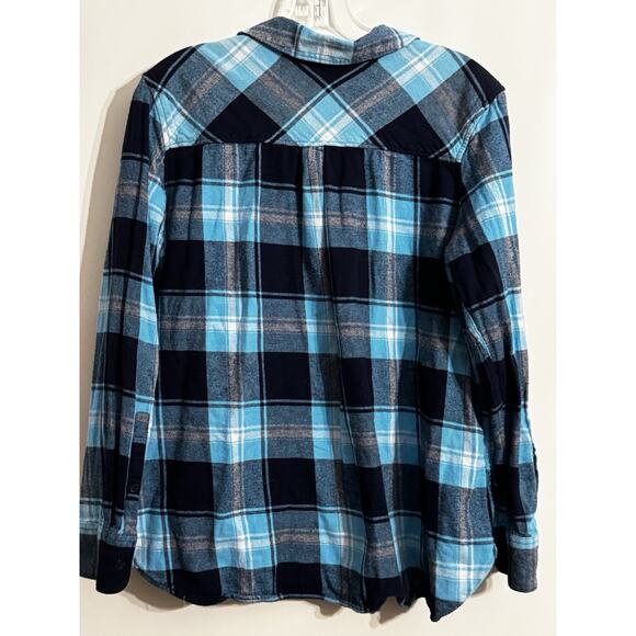 Woolrich Cotton Plaid Flannel Button Up Shirt Sz XL Lady Lumberjack Fall Outdoor - Picture 5 of 11